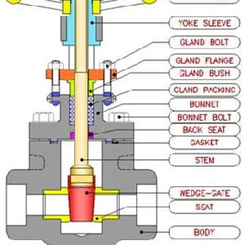 Forged steel gate valve